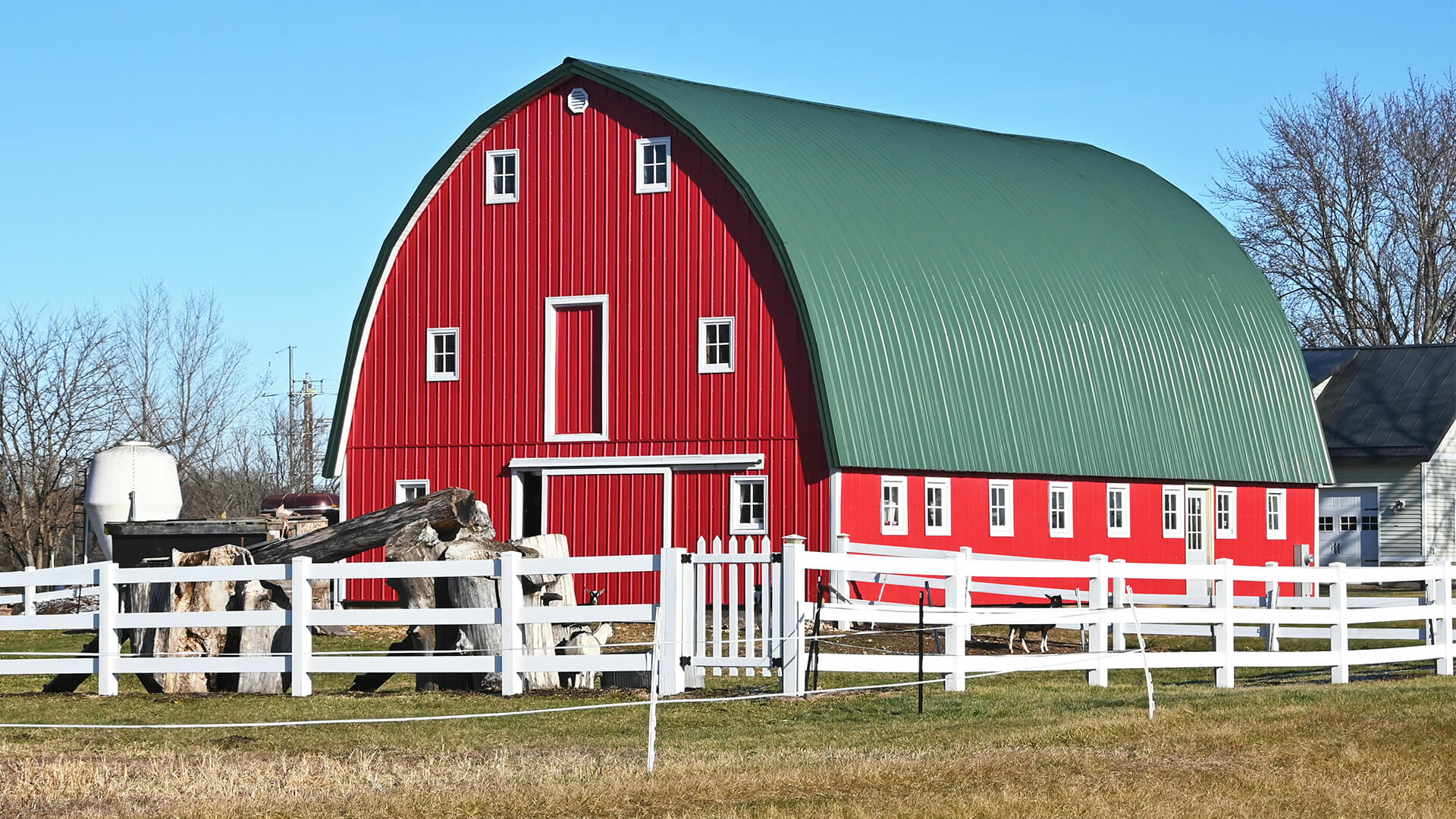 enclosed barn