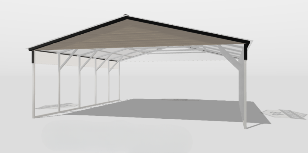 Carport Metal Structure - A-Frame Vertical